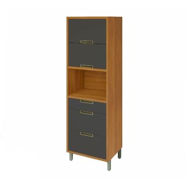 Imagem de Paneleiro 2 Portas 3 Gavetas Nesher Imperatriz 70cm Mdf