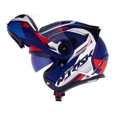Imagem de Capacete Norisk Escamoteável FF345 Route Speedmax Azul Branco e Vermel