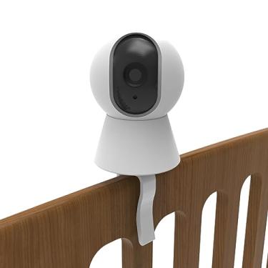Imagem de Suporte Presilha Branco de Fixar Camera para Berço Compativel com Positivo Smart 360 BOT Wifi 2 Geração