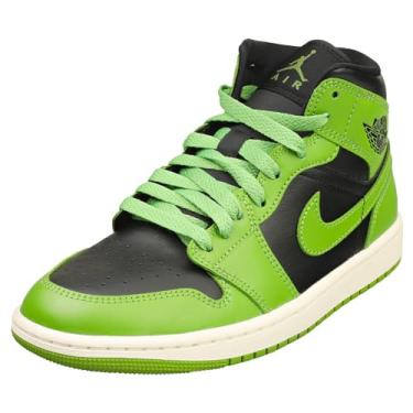Imagem de Nike Tênis feminino Air Jordan 1 Mid, Verde vela, altitude, preto, 35