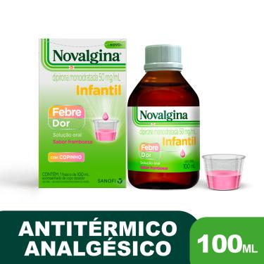 Imagem de Novalgina Solução Oral Analgésico e Antitérmico Infantil 100ml + Copo Dosador Solução Oral 100ml