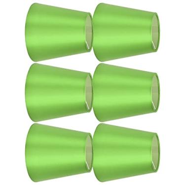 Imagem de Abajur de Tecido 6 Unidades E14 Abajur Europeu Simples Adequado para Clipe Em Castiçal Abajur Abajur de Mesa Lustre Abajur de Parede para Casa (Verde fluorescente PX157)