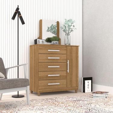 Imagem de Cômoda com Sapateira Com Espelho Cronus Nature