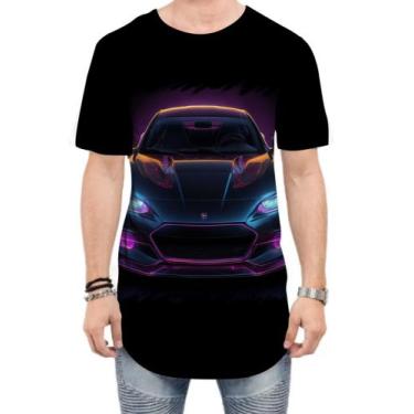 Imagem de Camiseta Longline Carro Neon Dark Silhuette Sportive 4 - Kasubeck Stor
