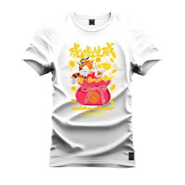 Imagem de Camiseta Algodão T-Shirt Premium Estampada Tigrinho Rouba Seu Money -