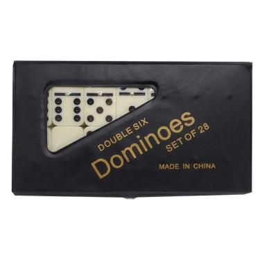 Imagem de Jogo Dominó De Osso Profissional Estojo Com 28 Peças 9mm