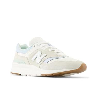 Imagem de New Balance Tênis feminino 997H V1, Sal marinho/azul pedreira/cinza de argila, 8.5
