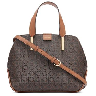 Imagem de Calvin Klein Bolsa Audrey com compartimento triplo, marrom/cáqui/caramelo, One Size