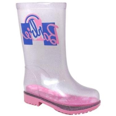 Imagem de Bota Galocha Casual Infantil Menina Borracha Barbie 22920-Feminino