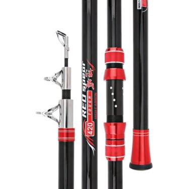 Imagem de Vara de pesca de carbono, 2.1m-4.5m, 30kg acima, superdura, 100m, longa distância, arremesso, vara telescópica, barco marítimo, equipamento de pesca, 4.2m