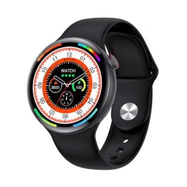 Imagem de Relógio Smartwatch Feminino E Masculino com NFC W28 Pro Redondo (Preto)