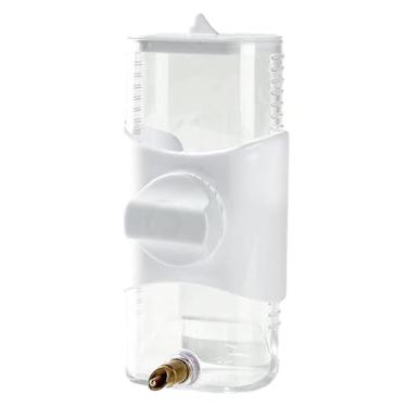 Imagem de Gralara waterer pássaro bebedor armazenamento manter limpo pássaro dispensador de água beber recipiente para calopsita pequeno animal de estimação, branco