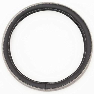 Imagem de Carbella Capa de volante brilhante acabamento brilhante para rodas de 36,8-38,1 cm glitter brilhante - prata