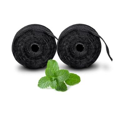 Imagem de Xlent Fio dental expansível, carvão ativado tratado, cera natural de xilitol (menta, pacote com 2 refis)