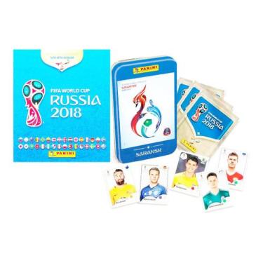 Imagem de Álbum Copa 2018 Rússia + Lata Saransk + 24 Pacotinhos - Panini