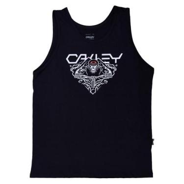 Imagem de Camiseta Regata Oakley Ellipse Skull Tank, Blackout, M