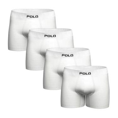 Imagem de Kit Com 4 Cuecas Boxer Polo 781 Algodão Sem Costura Sortida - POLO STA