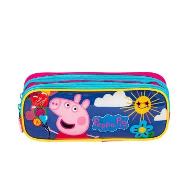 Imagem de Estojo Peppa Infantil Colorido Sestini-Unissex