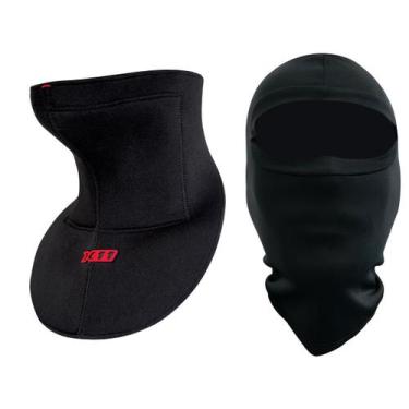 Imagem de Kit Protetor de Pescoço X11 Anti Linha Pipa + Balaclava Touca Ninja Se