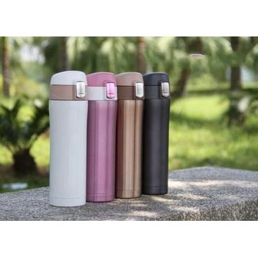 Imagem de Garrafa Térmica 500ml Aço Inox Trava Café Água Suco Corrida - 500 ML T