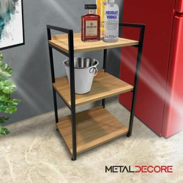 Imagem de Estante Estilo Industrial C/ Prateleiras moderna e Prática - Metal Dec