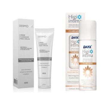 Imagem de Kit Clareador Clareamento De Virilha Creme E Desodorante Íntimo - Daxx