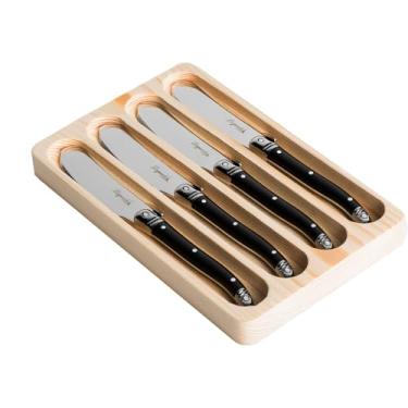Imagem de Jogo De 4 Facas Para Manteiga - Laguiole (Preto)
