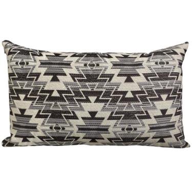 Imagem de Almofada Retangular Jacquard Tripolli Nilo 30x50cm Preta - FASTLAR