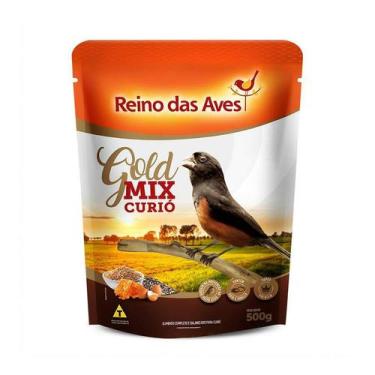 Imagem de Ração Reino das Aves Gold Mix Curió para Pássaros - 500g