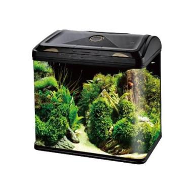 Imagem de Aquário Curvo 40 Litros Com Bomba E Iluminação Rs-420b 110v