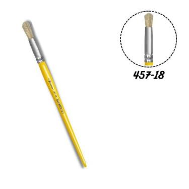 Imagem de Pincel Condor 457-18 Redondo Pelo Natural Cabo Longo