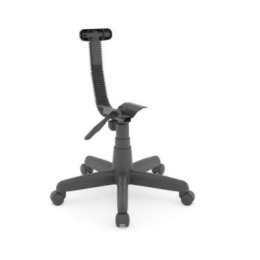 Imagem de Kit Base para Cadeira Secretária com L Preta - Plaxmetal