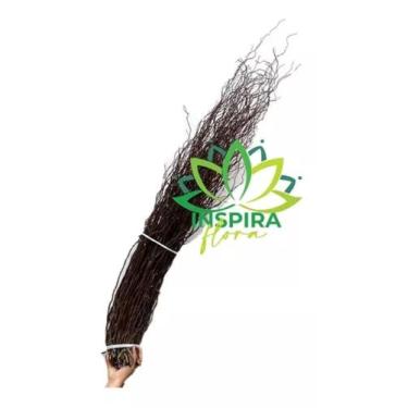 Imagem de Kit 100 Galhos Seco Vime Arranjo Desidratado Decoração Torto - FLORA F