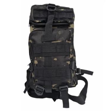 Imagem de Mochila Tática Militar Assalt 30l 3d Preta Camuflada - SM