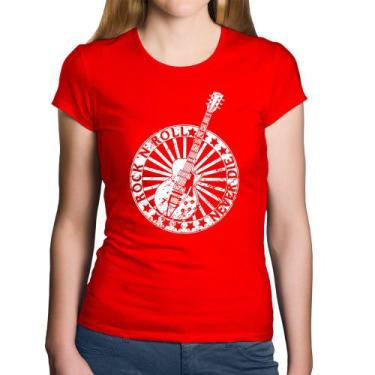 Imagem de Baby Look Algodão Rock n Roll Never Die Guitarra - Foca na Moda, Verme