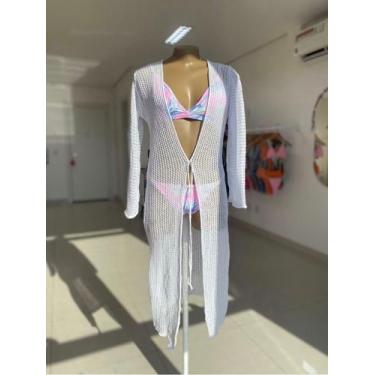 Imagem de Saída Kimono Milena - Branco (TAMANHO ÚNICO) - Modaintimax 