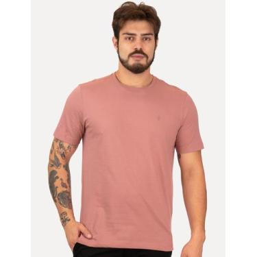 Imagem de Camiseta Individual Masculina Slim Logo Rosa Médio, M
