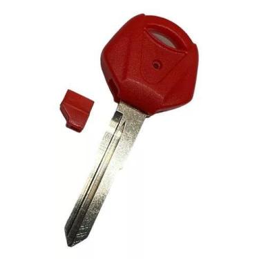 Imagem de Chave Reserva Moto R1 R6 Xj Fazer Xt Mt Vermelha - FERREIRA FS