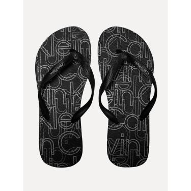 Imagem de Chinelo Calvin Klein Swimwear Full Logo Preto-Masculino