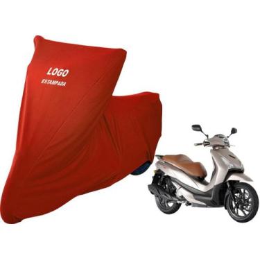 Imagem de Capa Para Proteger Motocicleta DafraCitycom HD 300 Com Logo - Mz, Verm