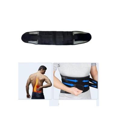 Imagem de Cinta Coluna Lombar c/ Hastes Flexíveis Dor Postura - MHR, 2XL