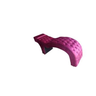 Imagem de Maca Estética Joe 60X180 cm Veludo Rosa Pink Facial Cílios E Sobrancel