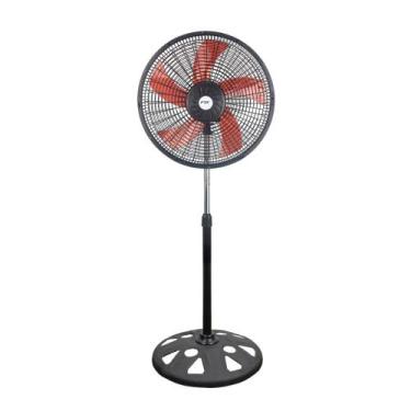 Imagem de Ventilador de Coluna Preto com Vermelho 3 Velocidade 127/220V Fix, 110