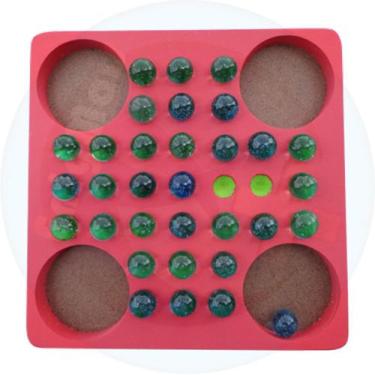 Imagem de Jogo resta um em mdf vermelho - Shoppingnet