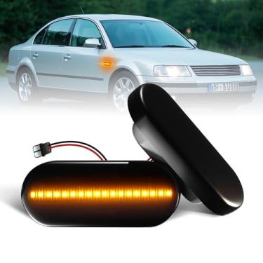 Imagem de Raryloy Luz de seta LED para Vw Jetta, marcador de luz frontal para Golf4 MK4 GTI R32 Passat B5 Lupo Polo Sharan Vento Fox Amarok T5, conjunto de lâmpadas sequenciais âmbar fumê kit para VW