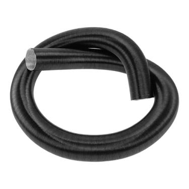 Imagem de VekAuto 1 pc tubo de duto aquecedor de carro 60 mm ID 300 cm máx. l mangueira de duto de ar quente carro caminhão RV ônibus van barco folha de alumínio preto