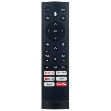 Imagem de Controle remoto de voz de substituição ERF3B90H compatível com Smart TV Hisense 100L5G-DLT100B 100L5G-CINE100A 120L5G-CINE120A 100L9G-CINE100A PX1 120L9G-CINE120A PX1-PRO 100L9G 5G