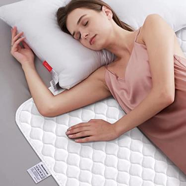 Imagem de Almofada de cama impermeável lavável para incontinência, protetor de colchão reutilizável para adultos, crianças e animais de estimação, 34"X52"(2 Pack)