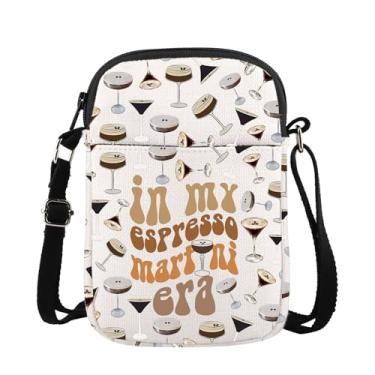 Imagem de TIIMG In My Espresso Martini Era Presente Expresso Martini Bachelor Bachelorette Gift Bach Cocktail Lover Bolsa tiracolo, Bolsa tiracolo Espresso Martini