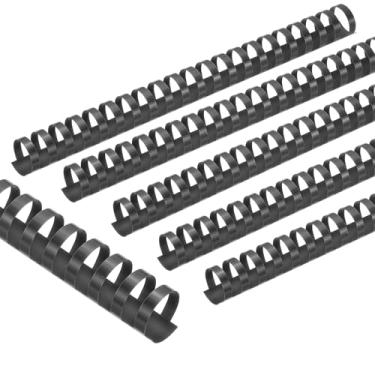 Imagem de PATIKIL Pentes de encadernação de plástico de 25 mm (1"), 50 peças, 21 argolas, pente para encadernação de espinhas, capacidade de 225 folhas, tamanho carta para encadernação de folhas de papel,